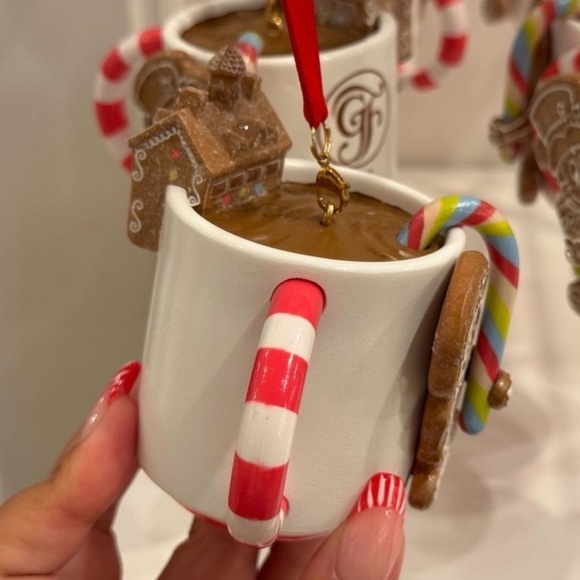 NWT Disney Grand Floridian Resort Gingerbread House Hot Cocoa Mug Ornament 2024 - Picture 5 of 10